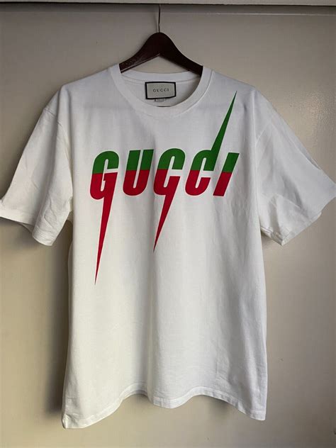 red and green gucci shirt|authentic gucci t shirt men.